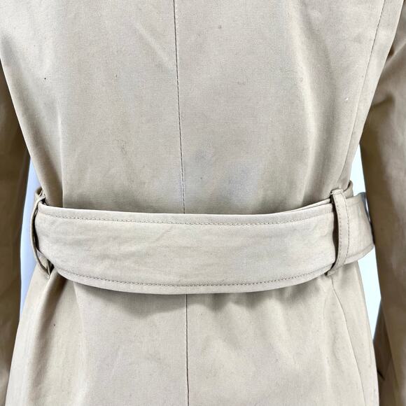 J‎ Crew Factory Women's Belted Double Breasted Tan Trench Coat - Picture 10 of 11